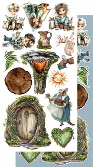 Alchemy of Art -  Scrappen - Friends of the Forest - Papierset - Accessoires - Extra Set - 