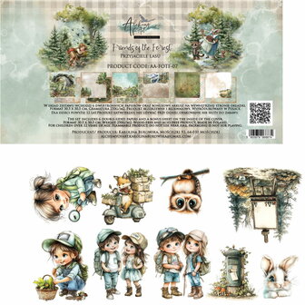Alchemy of Art -  Scrappen - Friends of the Forest - Papierset - 30,5x30,5 cm