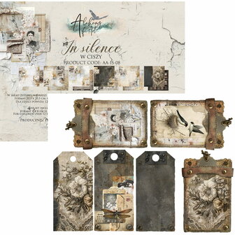 Alchemy of Art -  Scrappen - Romantic Boho - Papierset - 20x20 cm - 08