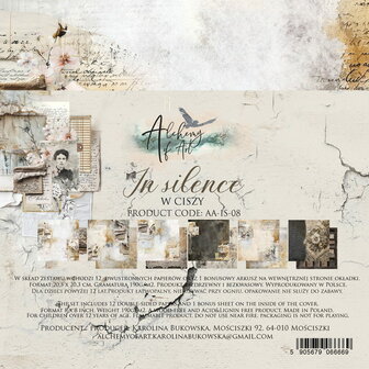 Alchemy of Art -  Scrappen - Romantic Boho - Papierset - 20x20 cm - 08