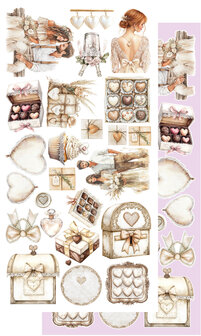 Alchemy of Art -  Scrappen - Romantic Boho - Papierset - Accessoires - Extra - 15x30 cm - 10