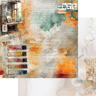 Alchemy of Art -  Scrappen - Art - Papierset -  Extra accessoires - 15X15 cm -12