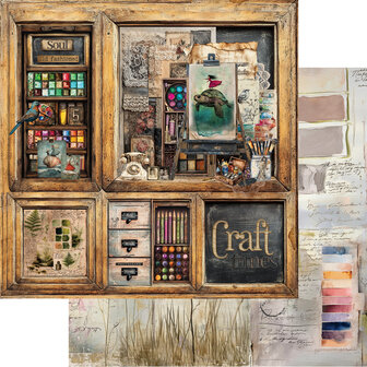 Alchemy of Art -  Scrappen - Art - Papierset -  20x20 cm -08