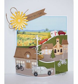Marianne Design - Collectie Juni - Collectables - Stansmal - Village Decoration set 3