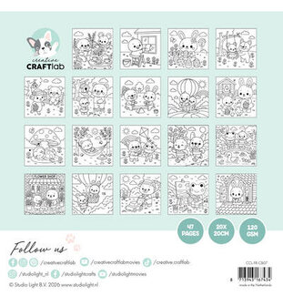 Studio Light - Essentials - Creative Craftlab - Friendz -  Color Books - Party Friendz