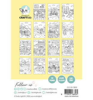Studio Light - Essentials - Creative Craftlab - Friendz -  Color Books - Spring Friendz