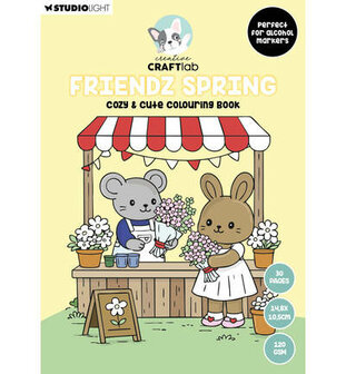 Studio Light - Essentials - Creative Craftlab - Friendz -  Color Books - Spring Friendz