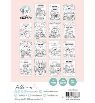Studio Light - Essentials - Creative Craftlab - Friendz -  Color Books - Cozy Friendz