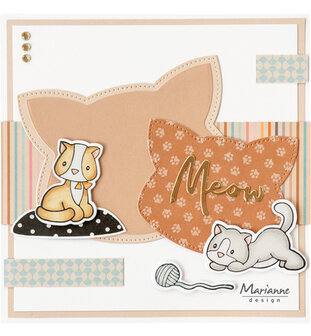 Marianne Design -  Collectie April - Craftables - Stansmal - Cat Frame