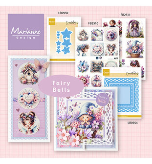 Marianne Design -  Collectie April - Knipvellen - Fairybells - Magical Garden