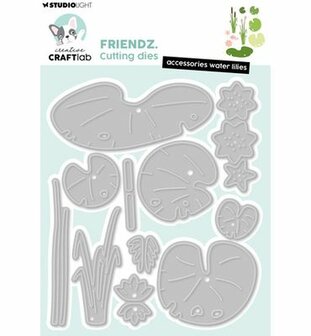 Studio Light - Creative Craftlab - Essentials - Stansmal - - Friendz - Waterlelies