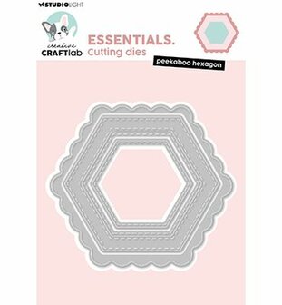 Studio Light - Essentials - Creative Craftlab - Stansmallen - Peekaboo Hexagon