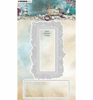 Studio Light - Jenine's Mindful Art Collection - Tide of Hope - Stansmal - Die Cut - Shell Frame (blister)