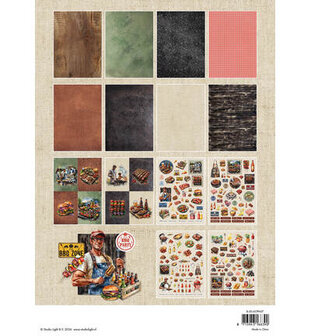 Studio Light - Essentials - Paperpad - Cardmaking  - Die Cut -  BBQ Party