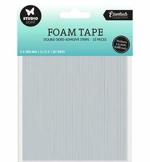 Studio Light - Essentials - Tools - Foam Tape - Strips - 3 mm breed -  1,5 mm dik