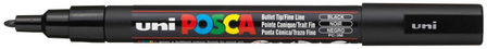 Uni Posca - Verfmarker - Fine -  0,9 lijndikte - Zwart