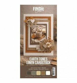 Find It - Find It Color - Linnen Cardstock - Papier Pakket - 4K - Earth Tones