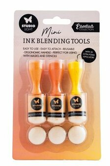 Studio Light -Essential -  Tools - Mixed Media - Ink Blending - 3 Tools incl Navulling