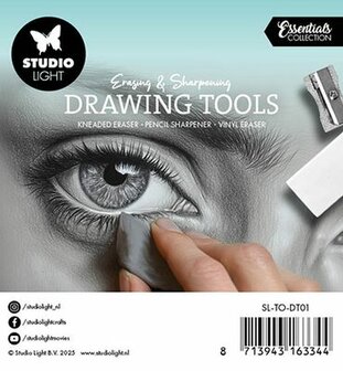 Studio Light - Essentials - Tools  - Kleurmiddelen - Kneaded &amp; vinyl eraser, sharpener