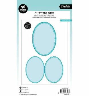 Studio Light - Essentials - Stansmal - Cutting Die - Torn Edge - Oval