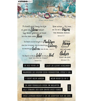 Studio Light - Jenine's Mindful Art Collection - Tide of Hope - Stamp - Clearstamp - U bent mijn Anker