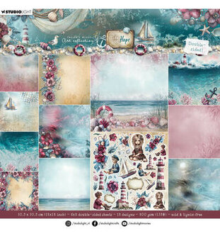 Studio Light - Jenine's Mindful Art Collection - Tide of Hope - Paperpads - 30X30 CM - Background