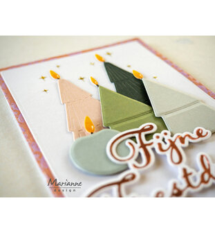 Marianne Design -  Collectie Juli - Hot Foil  - Craftables - Stansmal - Fijne feestdagen
