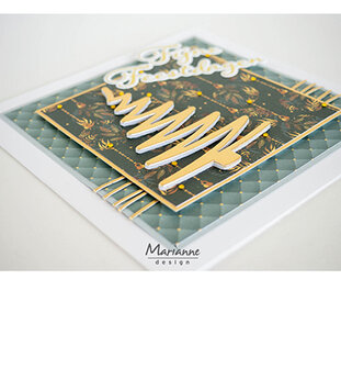 Marianne Design -  Collectie Juli - Hot Foil  - Craftables - Stansmal - Fijne feestdagen