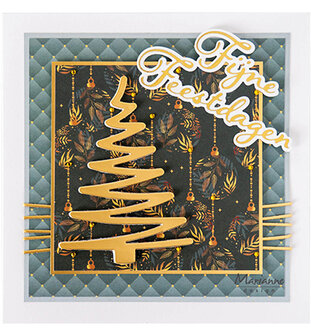 Marianne Design -  Collectie Juli - Hot Foil  - Craftables - Stansmal - Fijne feestdagen