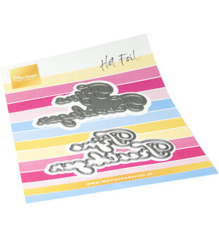 Marianne Design -  Collectie Juli - Hot Foil  - Craftables - Stansmal - Fijne feestdagen