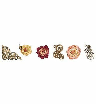 Studio Light - Essentials - Grunge Collection - Embellishment - Stickers - Vintage Roses