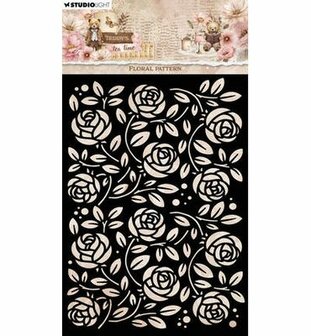 Studio Light - Essentials -  Teddy's Tea Time - Mask - Floral Pattern