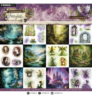 Studio Light - Enchanted Fairytale - Paperpad  - 20.3x20.3 cm - Collage