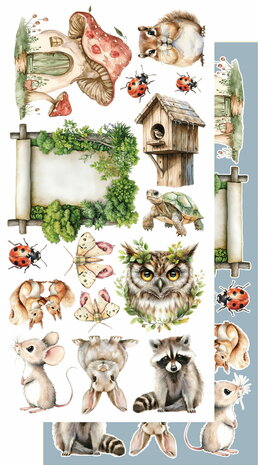 Alchemy of Art -  Scrappen - Friends of the Forest - Papierset - Accessoires - Extra Set - 