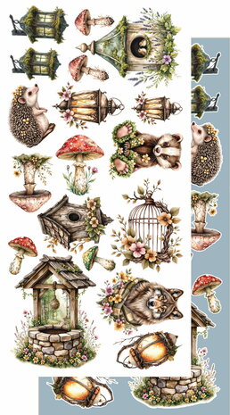 Alchemy of Art -  Scrappen - Friends of the Forest - Papierset - Accessoires - Extra Set - 