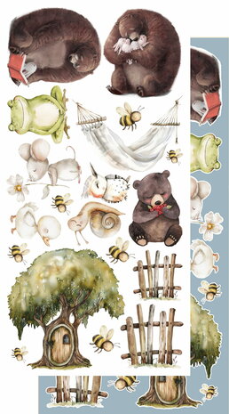 Alchemy of Art -  Scrappen - Friends of the Forest - Papierset - Accessoires - Extra Set - 