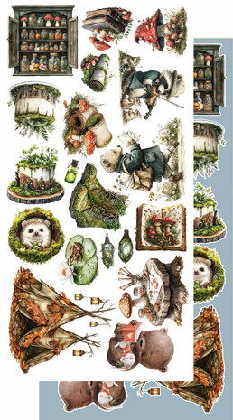 Alchemy of Art -  Scrappen - Friends of the Forest - Papierset - Accessoires - Extra Set - 