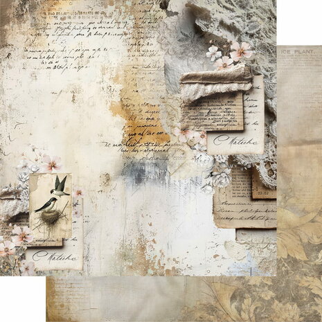 Alchemy of Art -  Scrappen - Romantic Boho - Papierset - 30,5x30x5 cm - 07