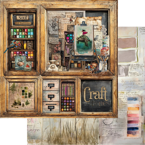 Alchemy of Art -  Scrappen - Art - Papierset - 30,5x30,5 cm -07