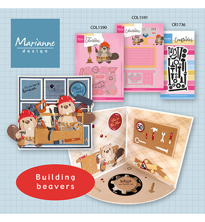 Marianne Design - Collectie Juni - Craftables - Stansmal - Punch Die XL - Nuts & Bolts