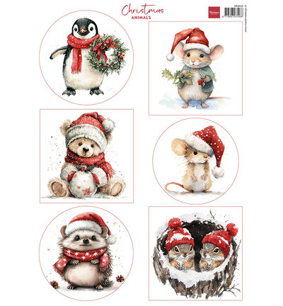 Marianne Design - Collectie Juni - Knipvel - Christmas - Christmas Animals