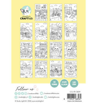 Studio Light - Essentials - Creative Craftlab - Friendz -  Color Books - Spring Friendz