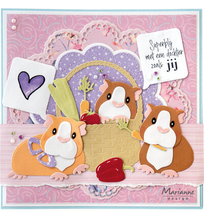 Marianne Design -  Collectie Mei -  Collectable - Stansmal - Eline's Guinea Pig