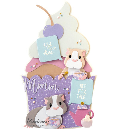 Marianne Design -  Collectie Mei -  Collectable - Stansmal - Eline's Guinea Pig