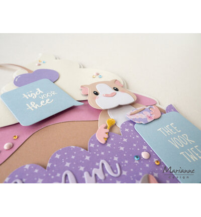 Marianne Design -  Collectie Mei -  Collectable - Stansmal - Eline's Guinea Pig