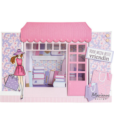Marianne Design -  Collectie Mei -  Stempels - Stansmal - Fashion Girl