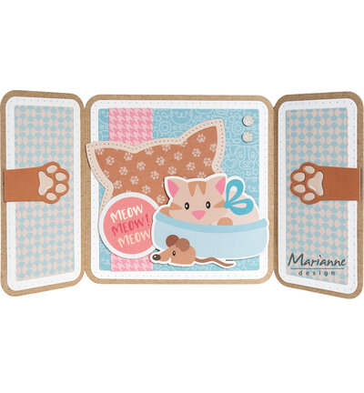 Marianne Design -  Collectie April - Craftables - Stansmal - Cat Frame