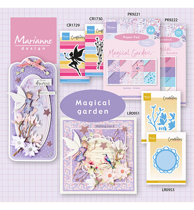 Marianne Design -  Collectie April - Paperpads - 15x30 - Magical Garden