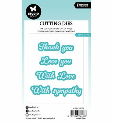 Studio Light - Essentials - Stansmal  - Cutting Die - Sentiment