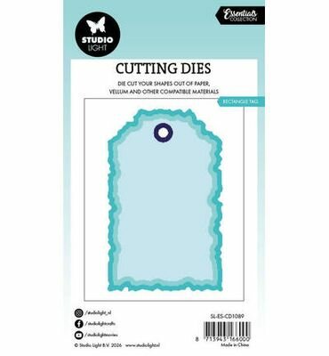 Studio Light - Essentials - Stansmal - Cutting Die - Torn Edge - Tag -  Rectangle